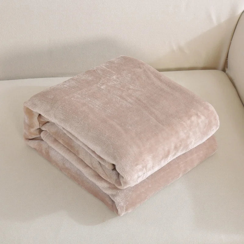Solid Flannel Fleece Blanket