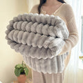Nordic Stripe Flannel Fleece Blanket