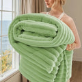 Cozy Striped Fleece Blanket