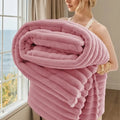 Cozy Striped Fleece Blanket